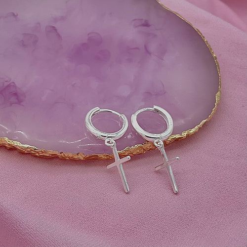 Cross Dangle Earrings